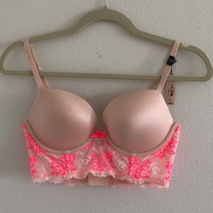 Pink Lace Victoria’s Secret Push Up Bra
